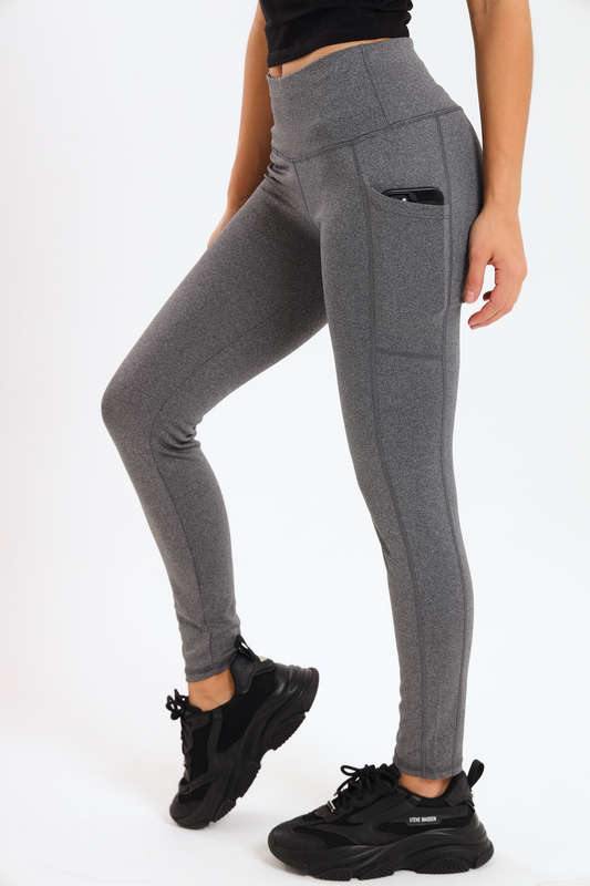 Ladies High Waisted Performance Paddle Fitness Leggings With Pockets