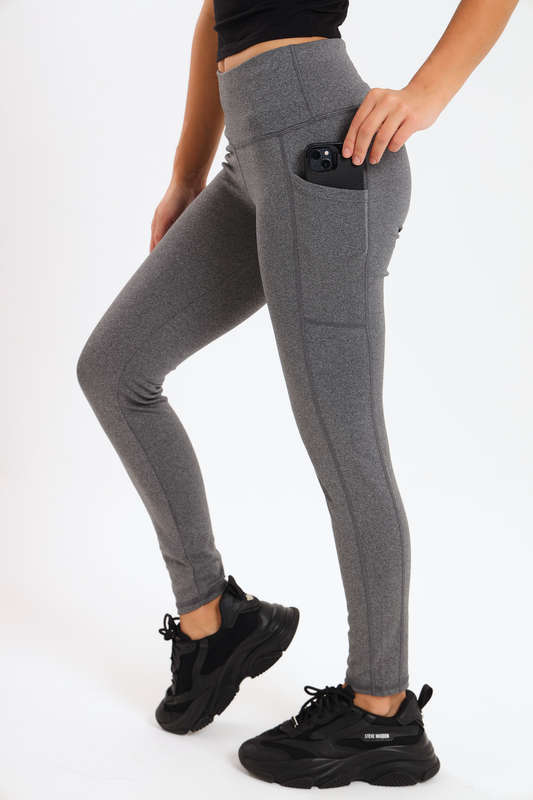 Ladies High Waisted Performance Paddle Fitness Leggings With Pockets