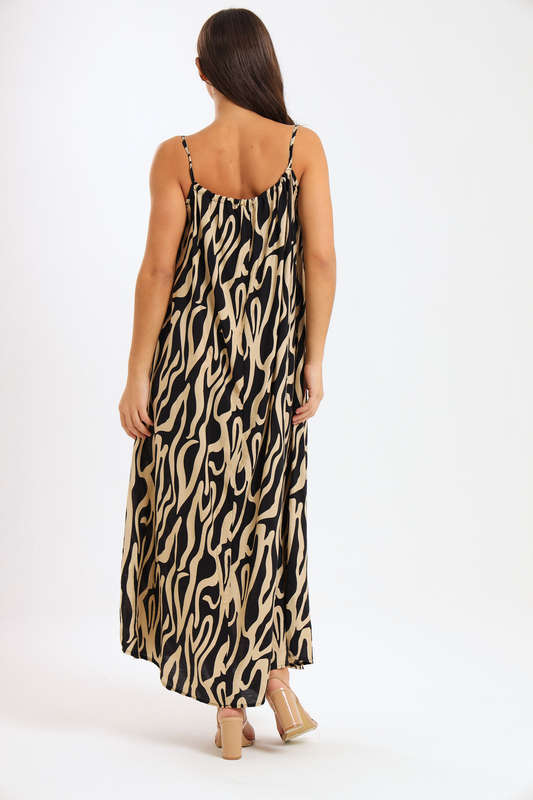 Ladies Lush Zen Maxi Strappy Summer Dress