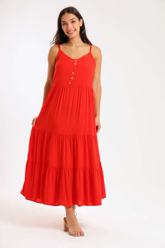 Paula Summer Maxi Strappy Dress
