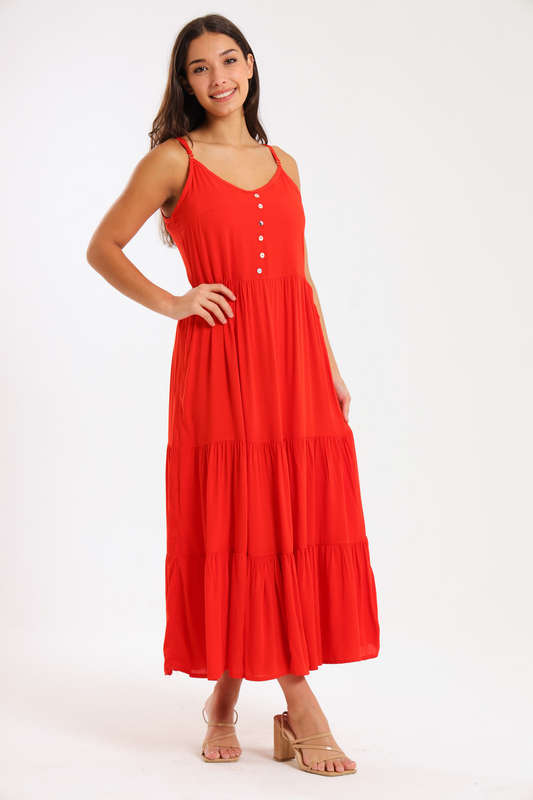 Paula Summer Maxi Strappy Dress