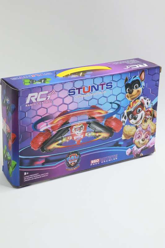 Paw Patrol Remote Control Stunt Car Truck Double Sided 360 Degree Flip LED Lights