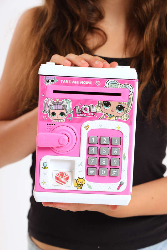 Secret Number Fingerprint Electronic Safe Bank For Kids