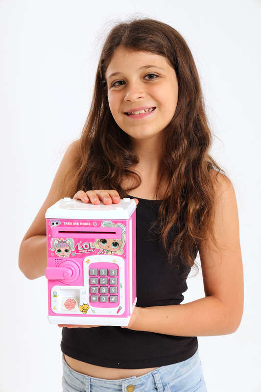 Secret Number Fingerprint Electronic Safe Bank For Kids