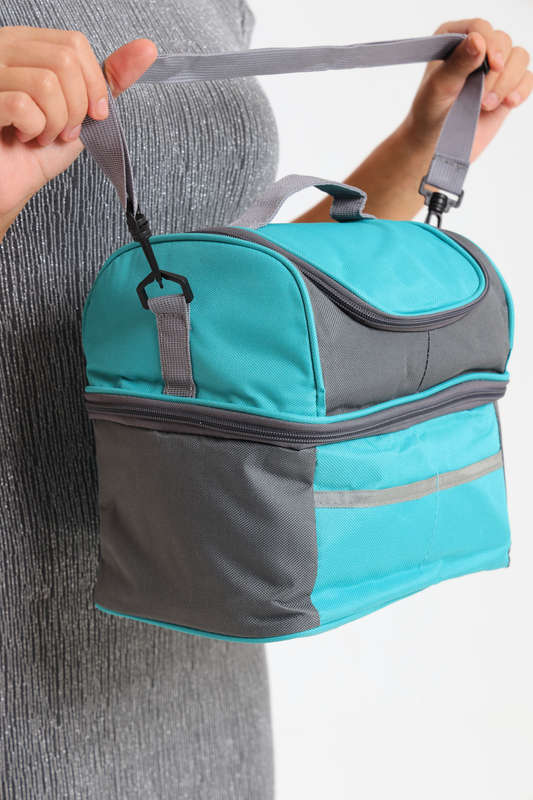 Senza® Premium Extra Large Capacity Double Decker Thermal Insulated Cooler Bag Lunch Bag