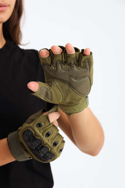 Senza® Tactical Gloves Fingerless Multipurpose Army Gym Gloves