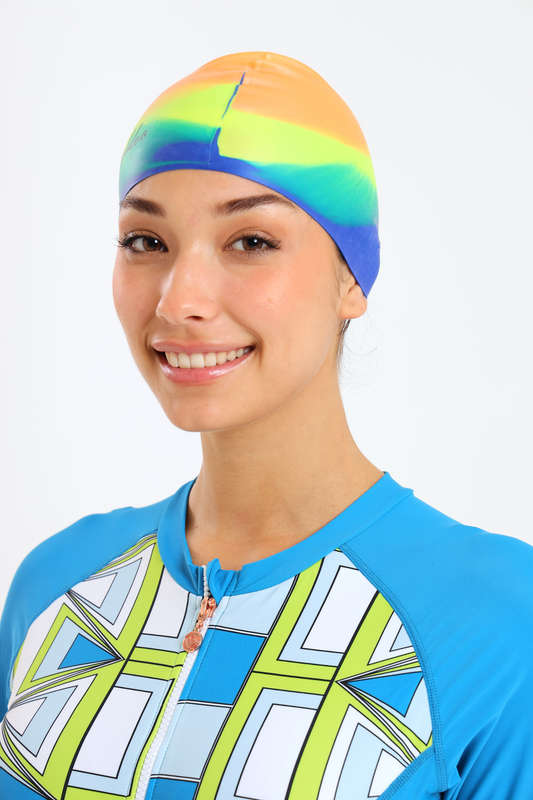 Senza® Unisex Swimming Cap For Ladies - Men - Children Free Size