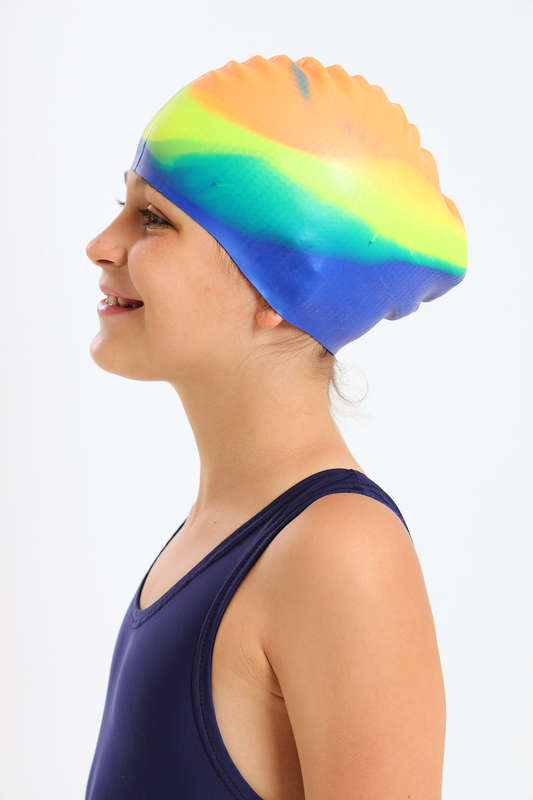 Senza® Unisex Swimming Cap For Ladies - Men - Children Free Size