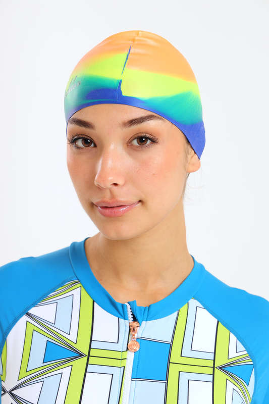 Senza® Unisex Swimming Cap For Ladies - Men - Children Free Size