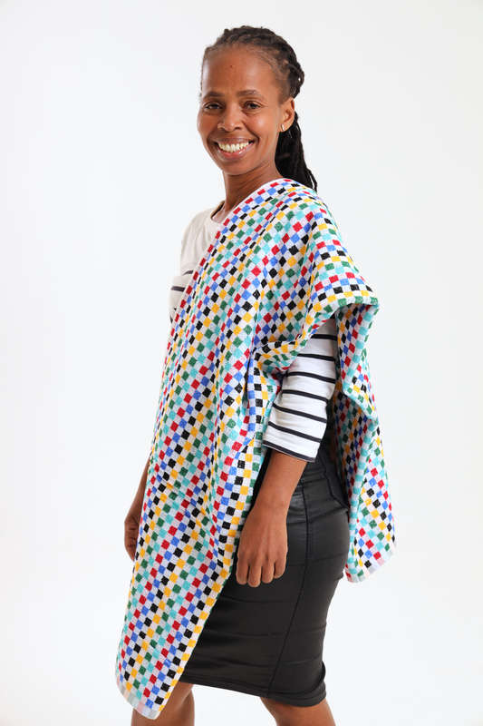 Zulu Extra Large Amabhinca Traditional Heritage Block Towel