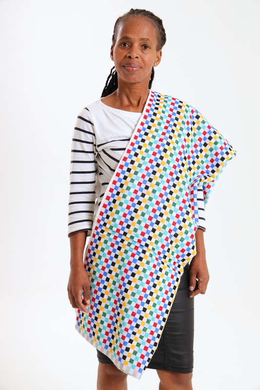Zulu Extra Large Amabhinca Traditional Heritage Block Towel