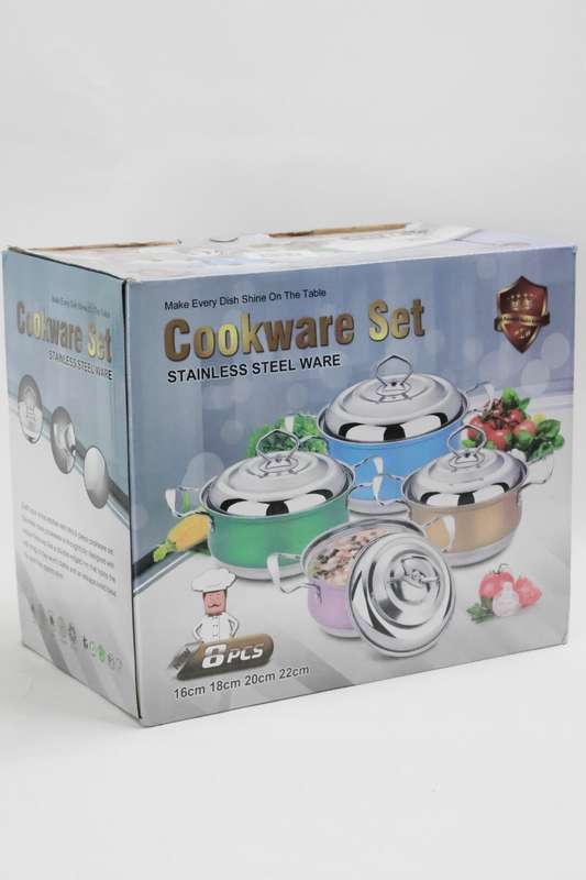 Cookware Set Stainless Steel Set 8 Piece