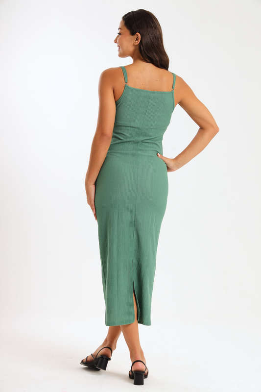 Danna Ladies Textured Strappy Summer Office Dress