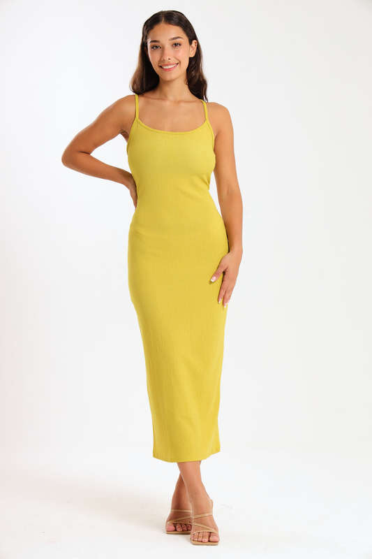 Danna Ladies Textured Strappy Summer Office Dress