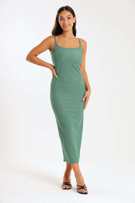 Danna Ladies Textured Strappy Summer Office Dress