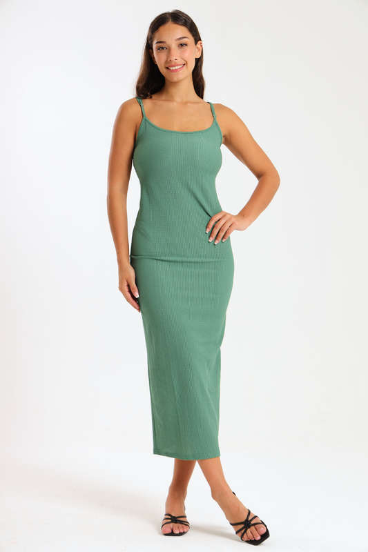 Danna Ladies Textured Strappy Summer Office Dress