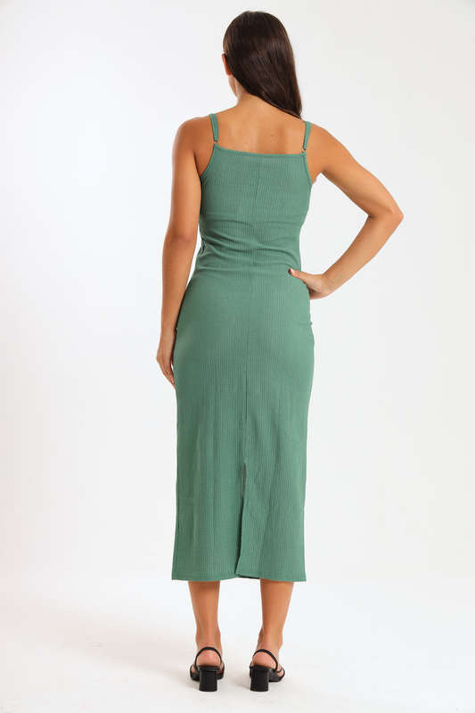 Danna Ladies Textured Strappy Summer Office Dress