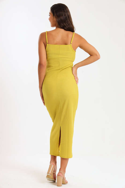 Danna Ladies Textured Strappy Summer Office Dress