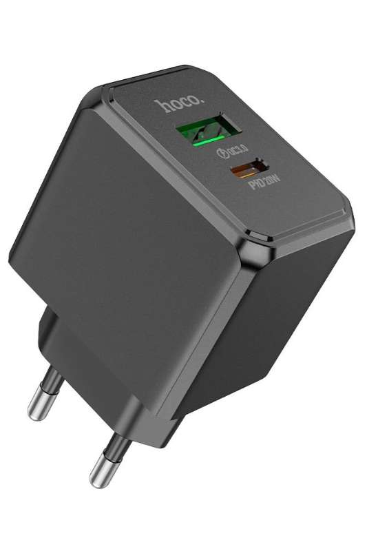 HOCO CS14A Dual Port Wall Charger PD20W + QC3.0 Type-C &amp; USB