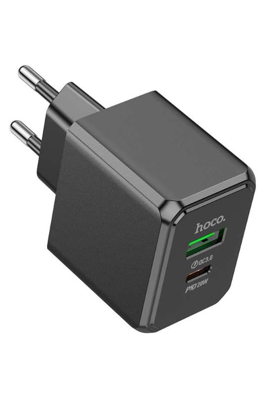 HOCO CS14A Dual Port Wall Charger PD20W + QC3.0 Type-C &amp; USB