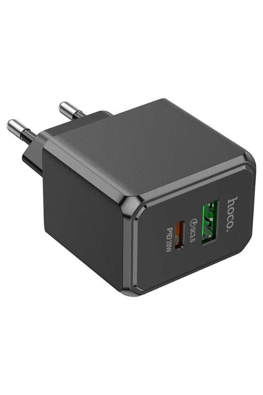 HOCO CS14A Dual Port Wall Charger PD20W + QC3.0 Type-C &amp; USB