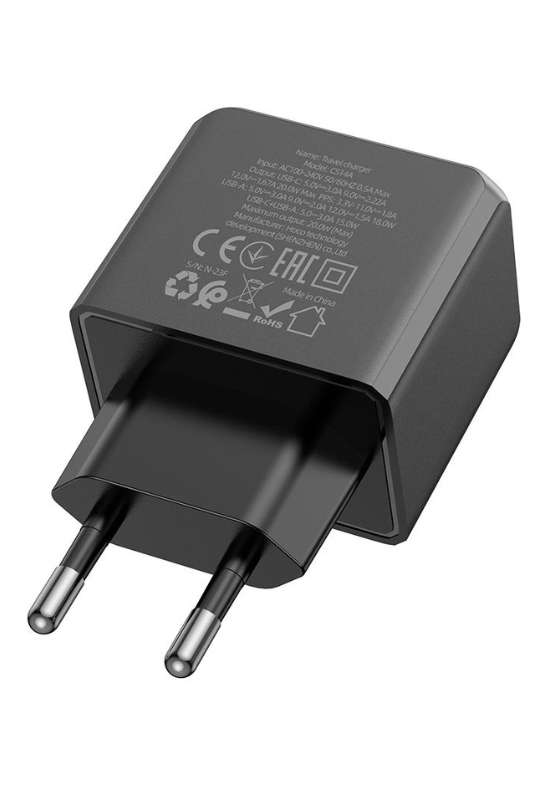 HOCO CS14A Dual Port Wall Charger PD20W + QC3.0 Type-C &amp; USB