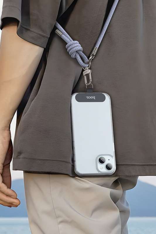 HOCO GH6 Adjustable Messenger Prevent Loss Phone Lanyard Denim Phone Sling