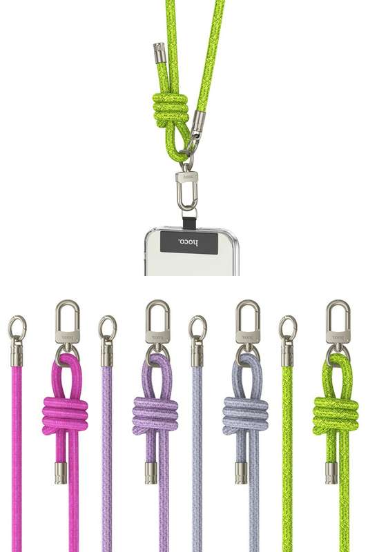 HOCO GH6 Adjustable Messenger Prevent Loss Phone Lanyard Denim Phone Sling