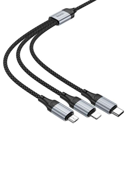 HOCO X102 Fresh 3-in 1 Charging Cable USB to iPhone - Micro-USB - Type-C