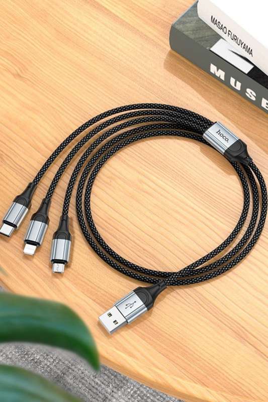 HOCO X102 Fresh 3-in 1 Charging Cable USB to iPhone - Micro-USB - Type-C