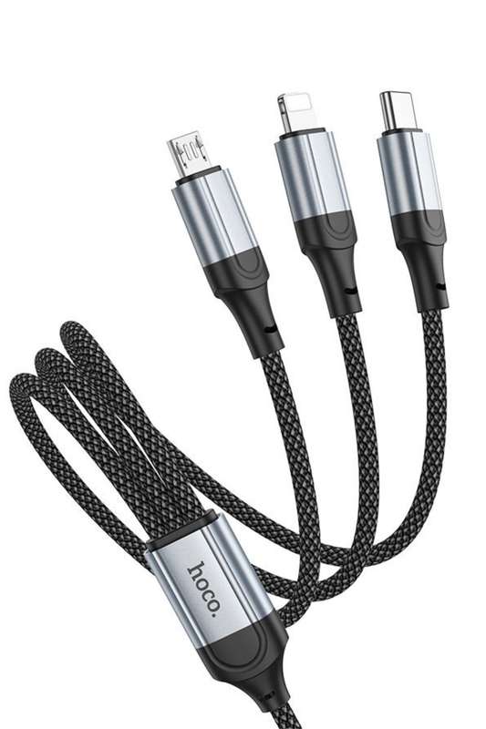 HOCO X102 Fresh 3-in 1 Charging Cable USB to iPhone - Micro-USB - Type-C