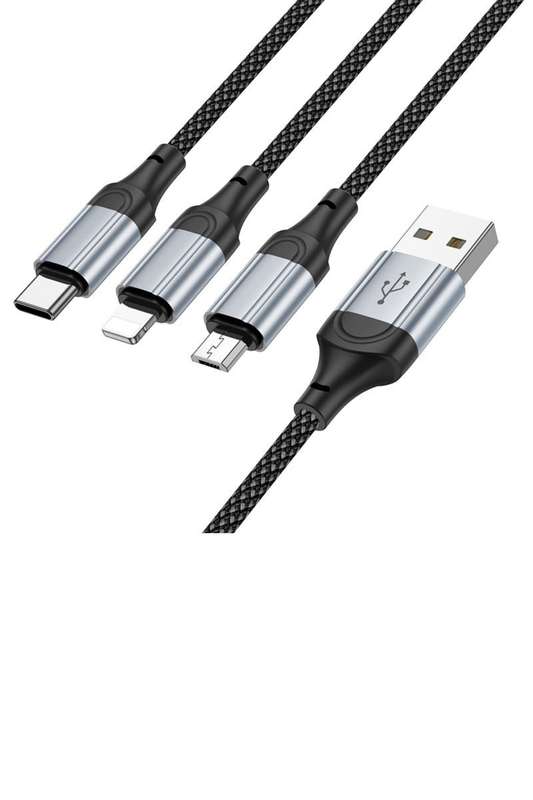 HOCO X102 Fresh 3-in 1 Charging Cable USB to iPhone - Micro-USB - Type-C