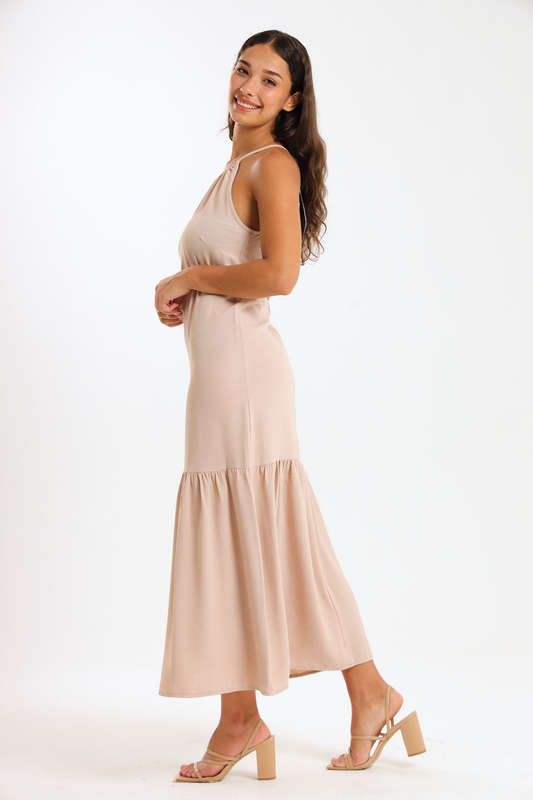 Kaitlyn Ladies Strappy Summer Maxi Office Dress