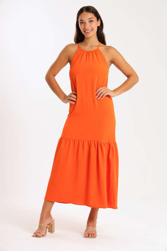 Kaitlyn Ladies Strappy Summer Maxi Office Dress