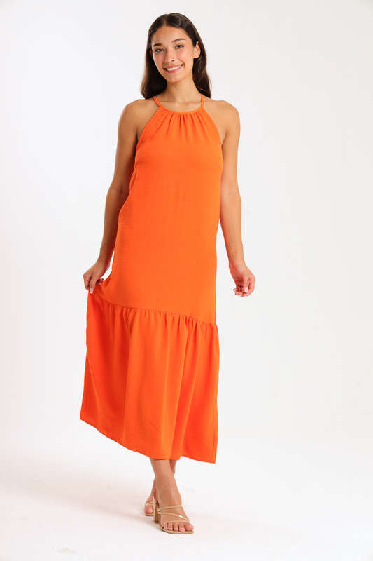 Kaitlyn Ladies Strappy Summer Maxi Office Dress