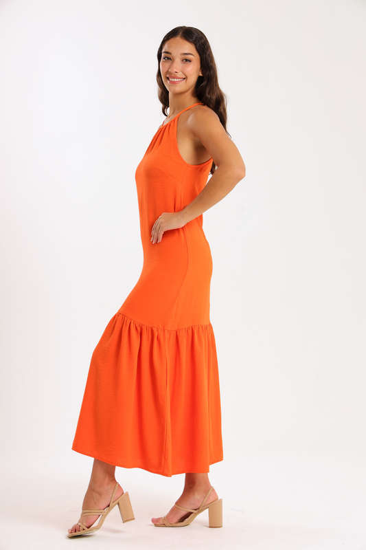 Kaitlyn Ladies Strappy Summer Maxi Office Dress