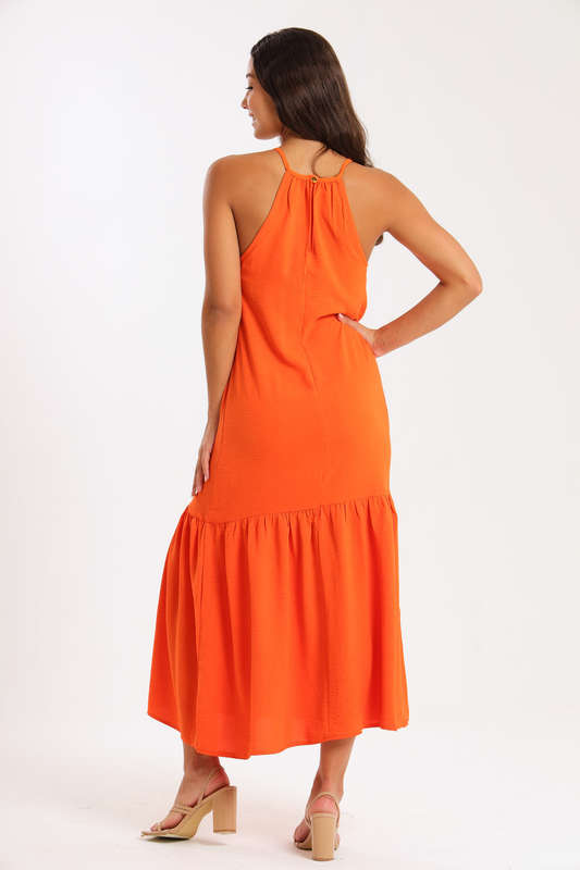 Kaitlyn Ladies Strappy Summer Maxi Office Dress