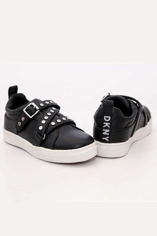 Kids DKNY Studded Casual Black Sneakers