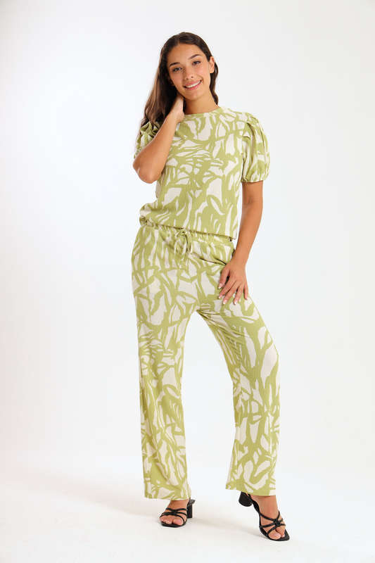 Ladies 2 Piece Zen Pants &amp; Top Set With Pockets