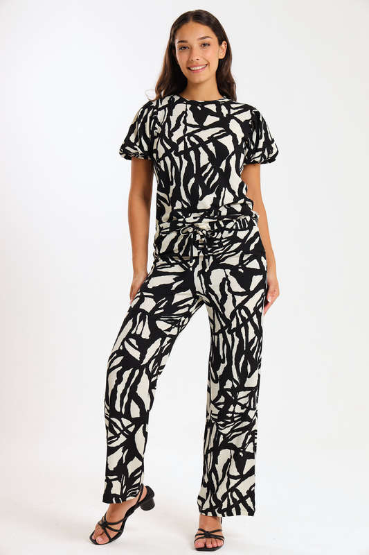 Ladies 2 Piece Zen Pants &amp; Top Set With Pockets