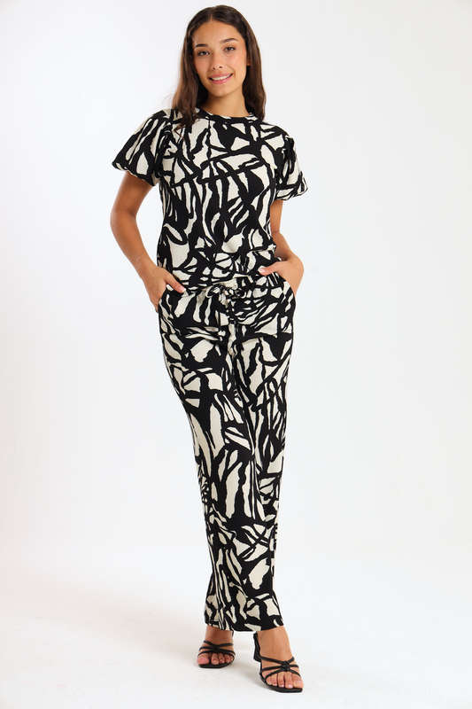 Ladies 2 Piece Zen Pants &amp; Top Set With Pockets
