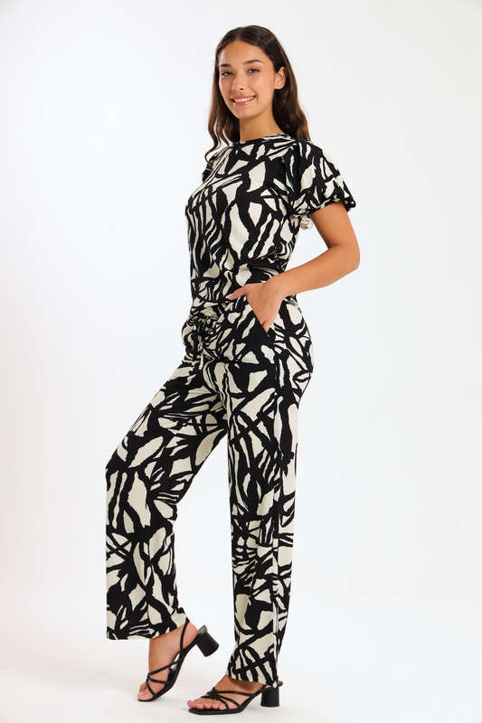 Ladies 2 Piece Zen Pants &amp; Top Set With Pockets