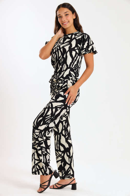 Ladies 2 Piece Zen Pants &amp; Top Set With Pockets
