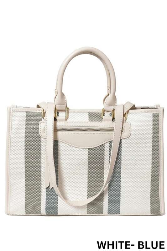 Ladies Canvas Multifunctional Tote Handbag with Shoulder Strap