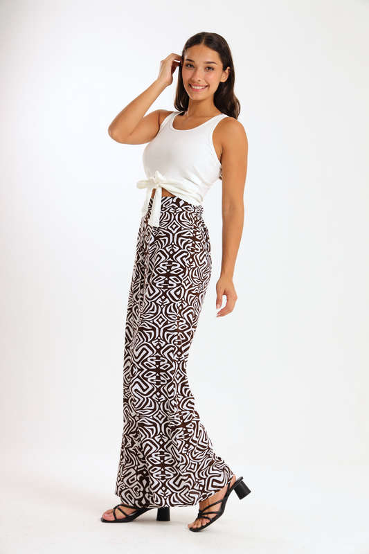 Ladies Hudson 2 Piece Printed Pants &amp; Kimono Summer Set With Free Bodysuit to Match
