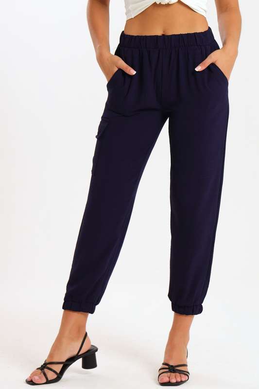 Ladies Lightweight Casual Cargo Airflow Jogger Pants