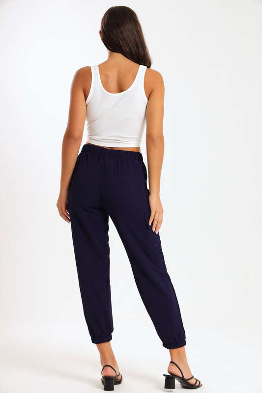 Ladies Lightweight Casual Cargo Airflow Jogger Pants