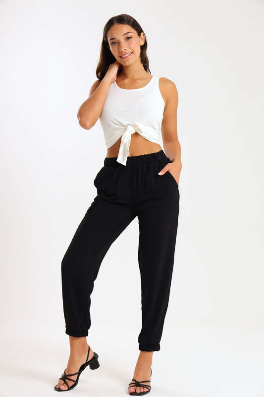 Ladies Lightweight Casual Cargo Airflow Jogger Pants