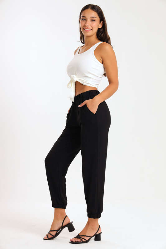 Ladies Lightweight Casual Cargo Airflow Jogger Pants