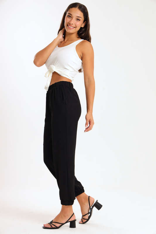 Ladies Lightweight Casual Cargo Airflow Jogger Pants